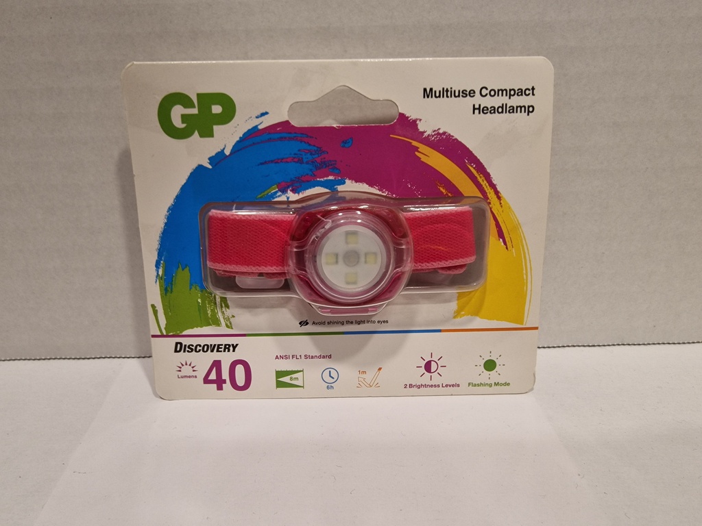 G501//LINTERNA CABEZA NIÑO 30 LUMENS FUCSIA