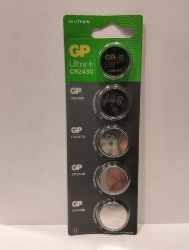 [CR2430-B5 GP] G075//Litio CR2430 CR2430 24,50 x 3,00 3v 280 mAh blister 5 unidades