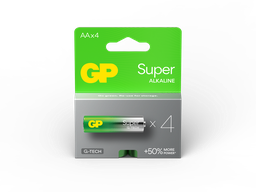 [LR06-B4 GP] G005//AA, 14,5x50,5 LR06  alcalina 1,5 v blister 4 unidades