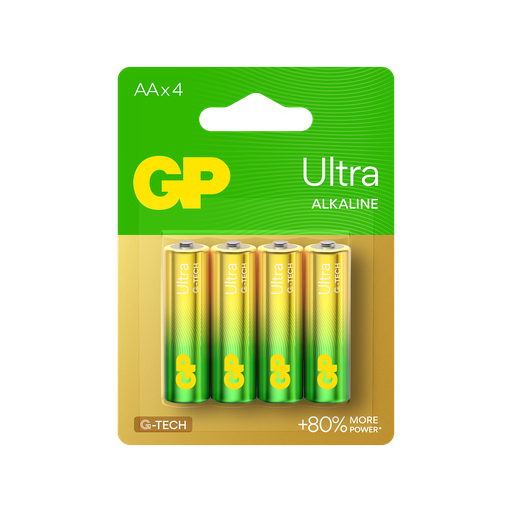 [LR06-B4ULT GP] G002//Gama Ultra AA, 14,5x50,5 LR06  alcalina 1,5 v blister 4 unidades