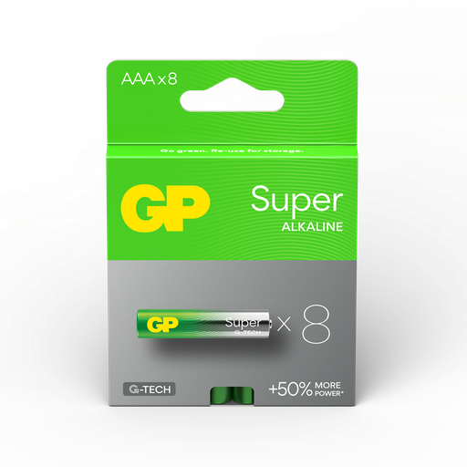 [LR03-B8 GP] G240//AAA, 10,2x44,1 LR03  alcalina 1,5 v blister 8 unidades