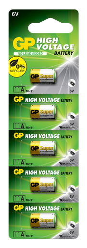 [011AMF-B5 GP] G374//Alcalina 11a 10,00 x 16,00 6 v mercury free