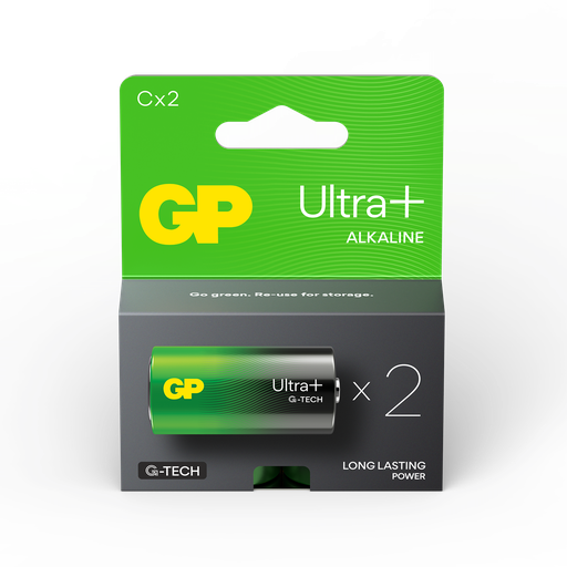 [LR14-B2UP GP] G447//Gama Ultra Plus c, 26,2x50,0 LR14  alcalina 1,5 v blister 2 unidades