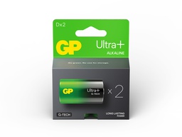 [LR20-B2UP GP] G448//Gama Ultra Plus d, 34,2x61,5 LR20  alcalina 1,5 v blister 2 unidades