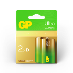 [LR20-B2ULT GP] G688//Gama Ultra D, 34,2x61,5 LR20  alcalina 1,5 v blister 2 unidades