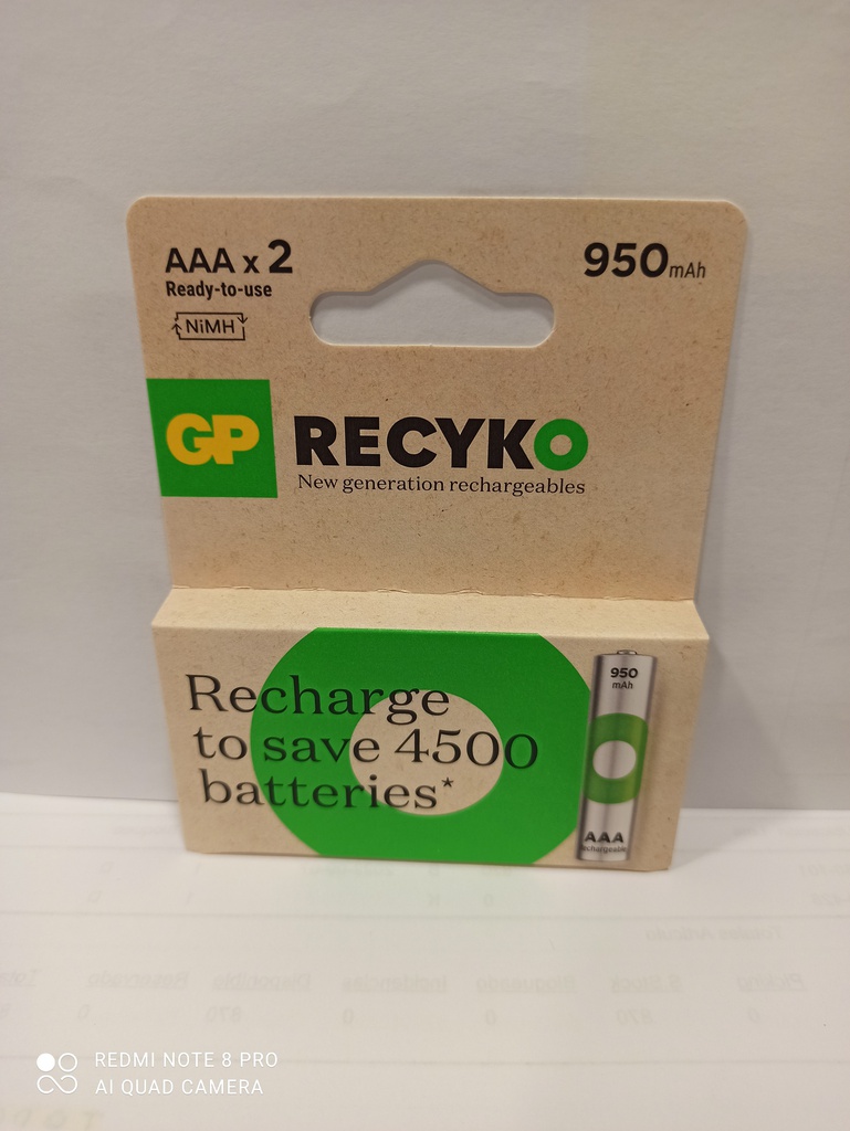 G139//AAA GP100AAAHC-Uc2(950Mah.Capacidad Mín)
