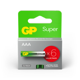 G247//AAA, 10,2x44,1 LR03  alcalina 1,5 v blister 6 unidades