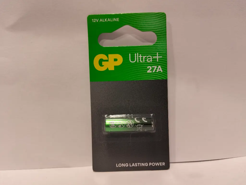 G402//Alcalina 27A  7,70 x 28,00 12 v  mercury free blister 1 unidad