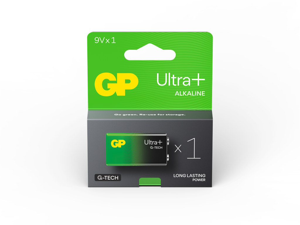G446//Gama Ultra Plus LR09, 26x17,5x48,5 6LR61  alcalina 9 v blister de 1 unidad