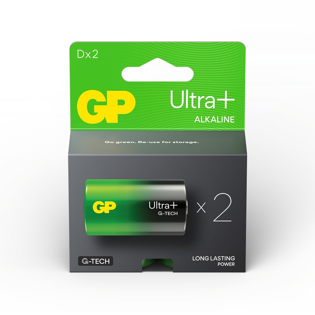 G448//Gama Ultra Plus d, 34,2x61,5 LR20  alcalina 1,5 v blister 2 unidades
