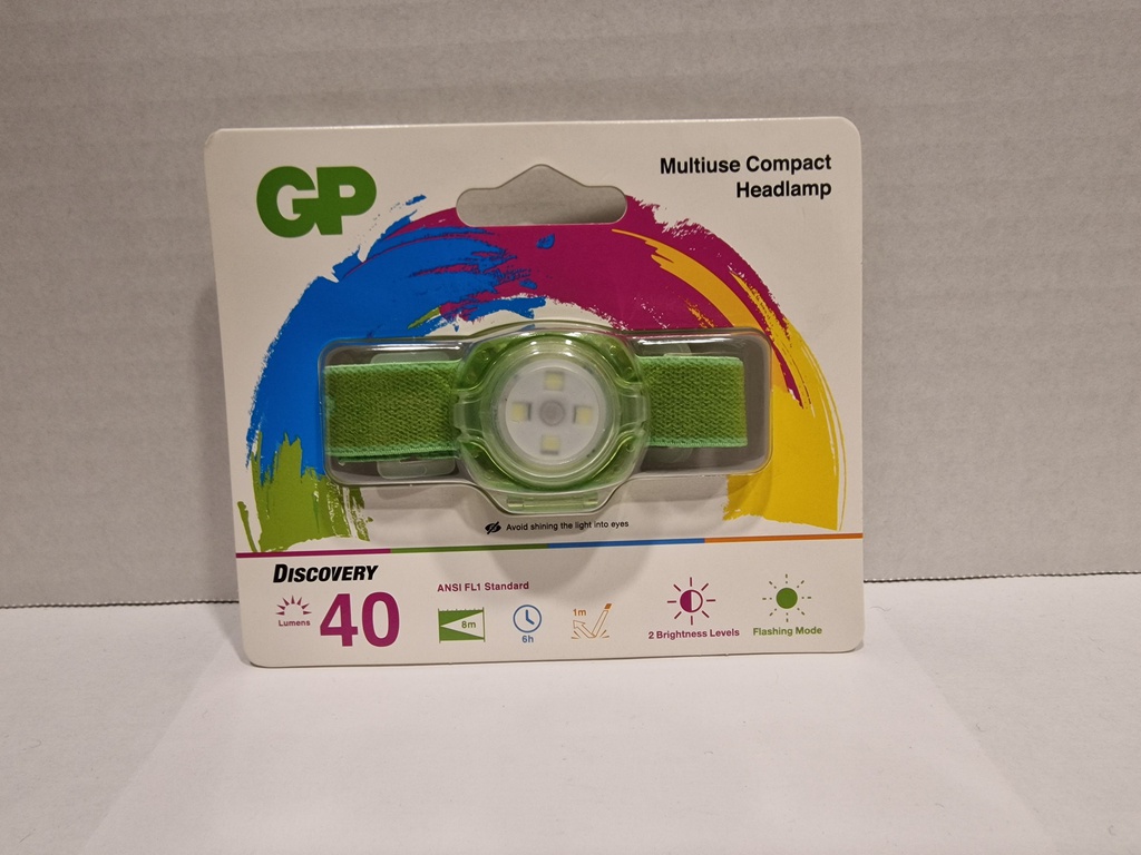 G499//LINTERNA CABEZA NIÑO 30 LUMENS VERDE