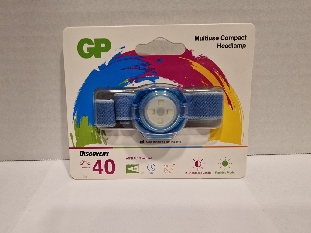 G502//LINTERNA CABEZA NIÑO 30 LUMENS AZUL