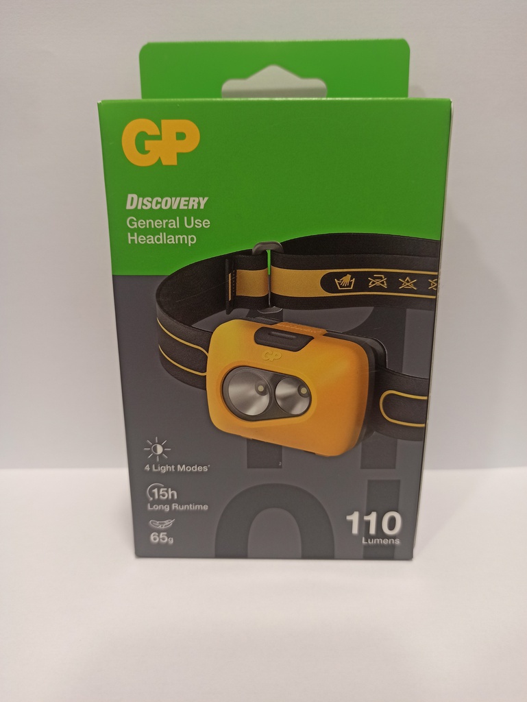 G654//Linterna Cabeza 110 Lumens Amarilla