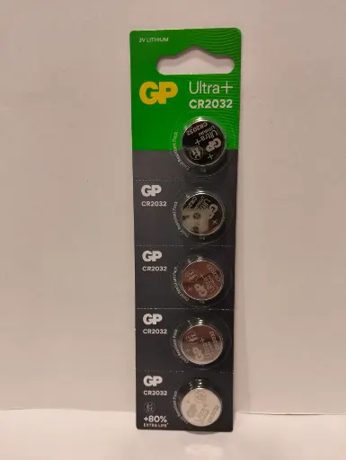 [CR2032-B5 GP] G074//Litio CR2032 CR2032 20,00 x 3,20 3v 220 mAh blister 5 unidades