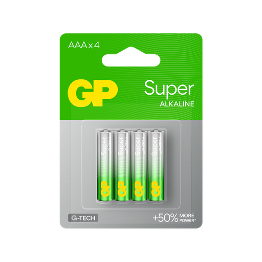 [LR03-B4 GP] G004//AAA, 10,2x44,1 LR03  alcalina 1,5 v blister 4 unidades