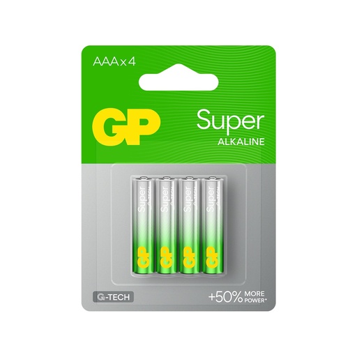 [LR03-B4 GP] G004//AAA, 10,2x44,1 LR03  alcalina 1,5 v blister 4 unidades