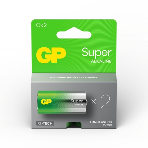 [LR14-B2 GP] G008//C, 26,2x50,0 LR14  alcalina 1,5 v blister 2 unidades