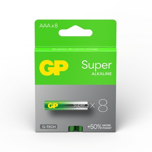 [LR03-B8 GP] G240//AAA, 10,2x44,1 LR03  alcalina 1,5 v blister 8 unidades