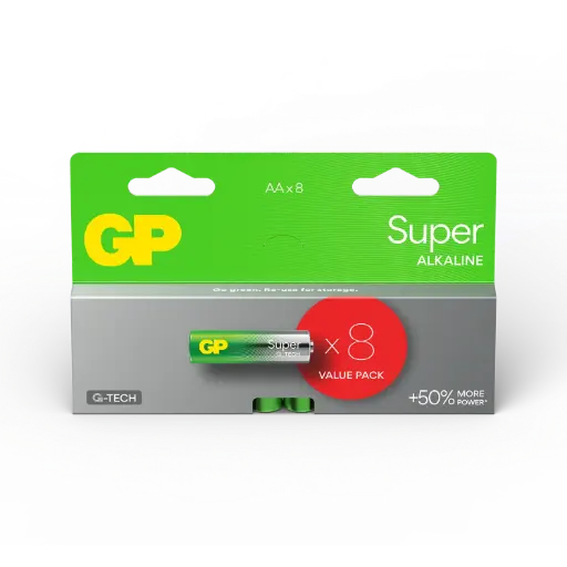 [LR06-B8 GP] G241//AA, 14,5x50,5 LR06  alcalina 1,5 v blister 8 unidades