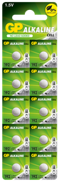 [LR0041-B10MF GP] G361//Alcalina LR41  192 7,90 x 3,60 1,5 v 24 mAh mercury free blister 10 unidades