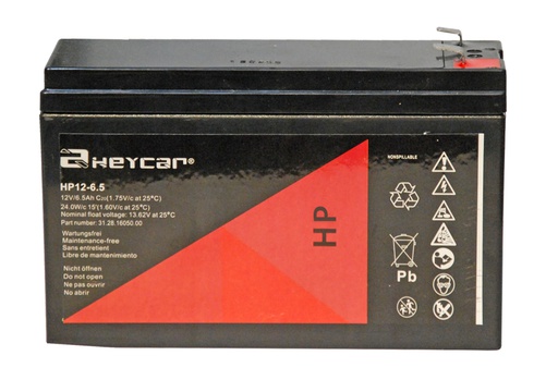[HP12-6,5 HEY] P218//HEYCAR 12v.6ah F1(-) F2(+)