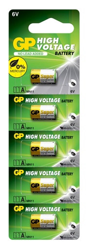 [011AMF-B5 GP] G374//Alcalina 11a 10,00 x 16,00 6 v mercury free