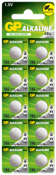 [LR0043-B10MF GP] G387//Alcalina LR43 186 11,60 x 4,20 1,5 v 70 mAh mercury free blister 10 unidades