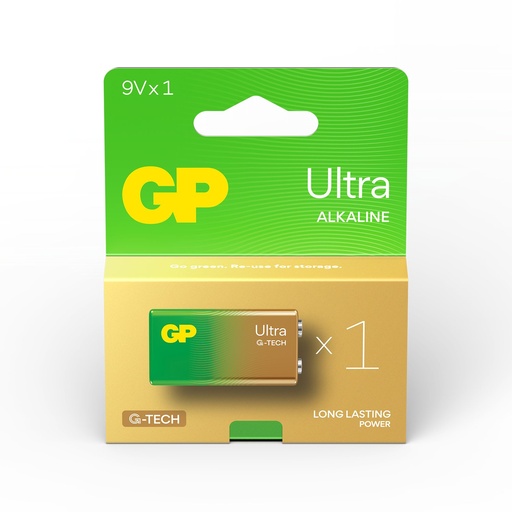 [LR09-B1ULT GP] G399//Gama Ultra LR09, 26x17,5x48,5 6LR61  alcalina 9 v blister de 1 unidad