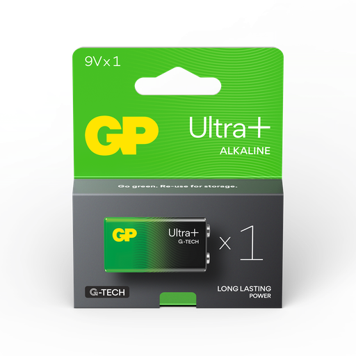 [LR09-B1UP GP] G446//Gama Ultra Plus LR09, 26x17,5x48,5 6LR61  alcalina 9 v blister de 1 unidad
