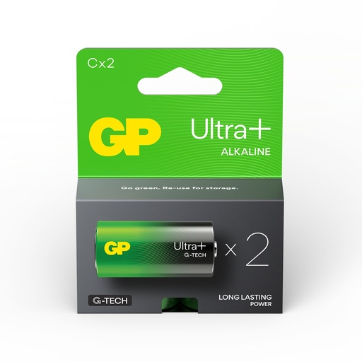 [LR14-B2UP GP] G447//Gama Ultra Plus c, 26,2x50,0 LR14  alcalina 1,5 v blister 2 unidades