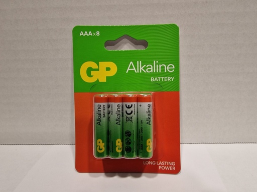 [LR03RED-B8 GP] G661//24A-C8 Alcalina Red - AAA
